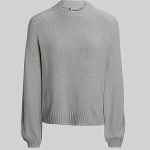 NWT Smartwool Cozy Lodge Sweater Bell Sleeve Merino Wool Heather Gray Medium 150